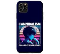Il cannibalismo potrebbe risolvere la fame nel mondo Anime Boy Sarcastico Custodia per iPhone 11 Pro Max