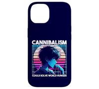 Il cannibalismo potrebbe risolvere la fame nel mondo Anime Boy Sarcastico Custodia per iPhone 14