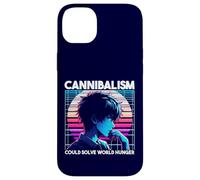 Il cannibalismo potrebbe risolvere la fame nel mondo Anime Boy Sarcastico Custodia per iPhone 14 Plus