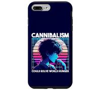 Il cannibalismo potrebbe risolvere la fame nel mondo Anime Boy Sarcastico Custodia per iPhone 7 Plus/8 Plus
