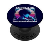 Il cannibalismo potrebbe risolvere la fame nel mondo Anime Boy Sarcastico PopSockets PopGrip Adesivo
