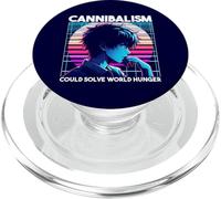 Il cannibalismo potrebbe risolvere la fame nel mondo Anime Boy Sarcastico PopSockets PopGrip per MagSafe