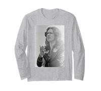 Il cantante David Coverdale Burn 1974 Deep Purple Maglia a Manica
