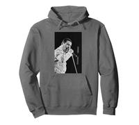 Il cantante dei Queen Freddie Mercury nel Tour Magico di Newcastle 1986 Felpa con Cappuccio