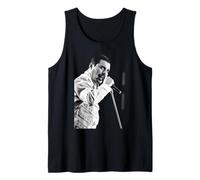 Il cantante Freddie Mercury Queen a Newcastle Magic Tour 1986 Canotta
