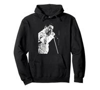 Il cantante Freddie Mercury Queen a Newcastle Magic Tour 1986 Felpa con Cappuccio