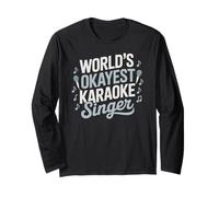 Il cantante karaoke più buono del mondo Amante della musica divertente Maglia a Manica