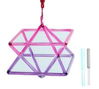 Il canto di cristallo delle piramidi, Piramide di cristallo di quarzo canterino multicolore da 5 a 10 pollici(5 inch)