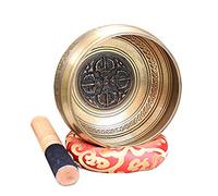 Il canto tibetano, Il suono, Con Ibisco e Cuscino Aiuta Yoga e Terapia del Suono Tono Speciale Elegante e Costante Sarà H(16.5x8.5cm)