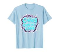 Il Caos è la mia Zona di Comfort Amo Le Donne mentalmente instabili Maglietta, Uomo, Celeste, L