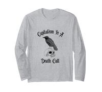 Il capitalismo è Un Teschio di Corvo della Morte Goth Alternative Punk Maglia a Manica