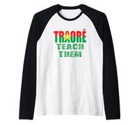 Il Capitano Bravo Ibrahim Traore! Viva Burkina Faso Nation! Maglia con Maniche Raglan