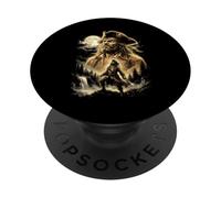 Il capitano pirata che ulula alla luna Meme PopSockets PopGrip Adesivo