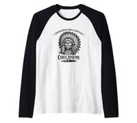 Il Capo Joseph Thunder Sta rotolando Giù per la Storia della Montagna Maglia con Maniche Raglan
