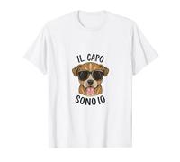 Il Capo Sono Io' con Cane Stiloso Maglietta