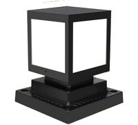 Il cappuccio solare impermeabile della posta del LED accende all'aperto per il giardino e per il cortile con la funzione automatica di funzionamento dell'alba e del crepuscolo (A)