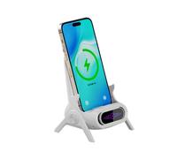 Il caricabatterie wireless per cellulari supporta tutte le marche di staffe, amplificazione orizzontale e verticale da tavolo, rilevame_M