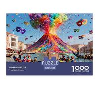 Il carnevale a Venezia Puzzle in Legno Impermeabile Puzzles Da 1000 Pezzi Per Adulti Impossibili Giochi Di Impegnativi