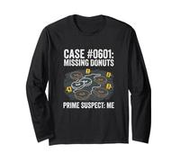 Il Caso delle Ciambelle scomparse Prime Suspect Me Funny Food Maglia a Manica