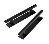 Il cassetto elegante, Pack Of 2 Multicolor Furniture Handles Self Adhesive No Drill Required(Black)