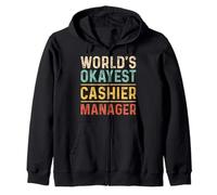 Il Cassiere Manager più Okayest del Mondo Felpa con Cappuccio