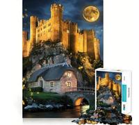 Il castello illuminato dalla luna la danza delle lucciole e il fiume sereno Puzzle da 1000 pezzi per ragazzi stimola la memoria rilassa e divertente con un design accattivante e una piacevole sorpresa