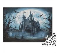 Il castello infestato Puzzle 1000 Pezzi In cartone Spesso, Un Tangram Per Enigma Per Lo Stress Relief, Ideale Per Quadro Fai Da Te, Regalo Di Compleanno Perfetto 70x50cm/1000pcs