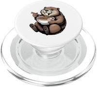 Il castoro divertente mangia i fan del ramen PopSockets PopGrip per MagSafe