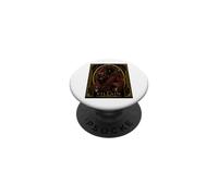 Il cattivo Art Deco Black Cat Murder Mystery PopSockets PopGrip Adesivo