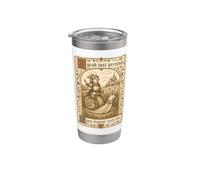 Il cavaliere cavalca la lumaca Marginalia Buhurt HEMA Larp Bicchiere termico in acciaio inox doppia parete