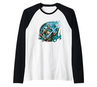Il Cavaliere Magico dei Non Morti Malvagi Dark Ethereal Fantasy Maglia con Maniche Raglan