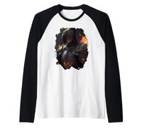 Il Cavaliere Un Eroe nel Mondo cupo Maglia con Maniche Raglan