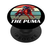 Il cavallo Puma, Corsa di cavalli, Santa Anita, Del Mar, Cavalli PopSockets PopGrip Adesivo