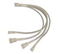 Il cavo splitter multi ventola da 1 a 4 porte consente il controllo simultaneo delle ventole di raffreddamento con connettori rinforzati Cavo di prolunga per ventola del case del computer