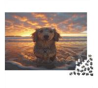 Il cazzoer Spaniel Puzzle Impossible 1000Pcs Tramonto spiaggia Decorazione Per La Casa. Giochi Rilassamento E Intelligence Per Adulti E Ragazzi Da 14 Anni 1000pcs (75x50cm)