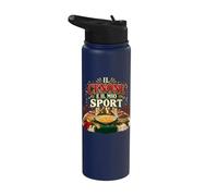 Il Cenone È il Mio Sport Capodanno Umorismo Stainless Steel Insulated Water Bottle