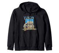 Il cercatore d'oro dello Yukon Panning Dawson City Felpa con Cappuccio