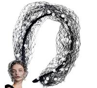 Il Cerchietto per Capelli con Velo Le Fasce per Capelli Retro Confortevoli | Copricapo da sposa con velo Per Cerimonia Nuziale In Chiesa, Festa Di Matr