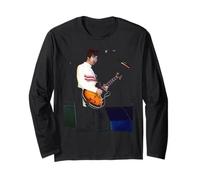 Il Chitarrista degli Oasis Noel Gallagher al Concerto Knebworth 1996 Maglia a Manica