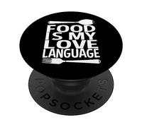 Il cibo è il mio amore Lingua Foodie Chef Food Lover Blogger PopSockets PopGrip Adesivo