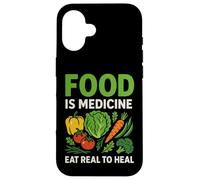 Il cibo è un regalo di medicina per il nutrizionista naturopata dietista Custodia per iPhone 16