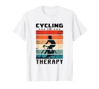 Il ciclismo è la mia terapia Ciclista bici da strada dicendo Maglietta