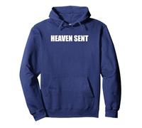Il Cielo ha inviato Felpa con Cappuccio, Unisex per Adulti, Navy, S