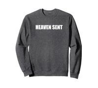 Il Cielo ha inviato Felpa, Unisex per Adulti, Grigio Scuro, S