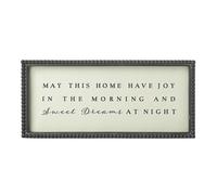 Il cielo manda una targa per la casa che augura a questa casa gioia