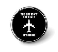 Il cielo non è il limite, è casa. Spilla da bavero carina, spilla rotonda in metallo, accessori per giacche, cappelli, borse, gioielli.