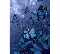 Il Cielo Stellare Diamond Painting Kit Completo Diamantini Crystal Art Blu 5D Disegni con Perline da Attaccare, DIY Passatempo per Adulti Pittura Diamante Principianti Decorazioni Parete 40x50cmF-552