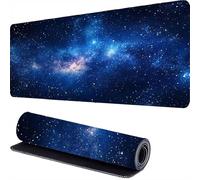 Il cielo stellare Tappetino Mouse 1400 x 600 x 3mm blu Tappetino Mouse Gaming Copri Scrivania, Desk Mat da Ufficio, Mousepad con Base in Gomma Antiscivolo, per PC, Ufficio, Casa, Lavoro, Giochi r-633
