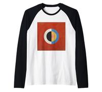 Il Cigno No 17 Astratto Geometrico Bersaglio Arte Maglia con Maniche Raglan