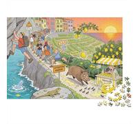 Il Cinque Terre Trail Backpack Snag Puzzle in Legno Impermeabile DIY Puzzles Da 1000 Pezzi Regali Per Adulti Colorati Giochi Educativi